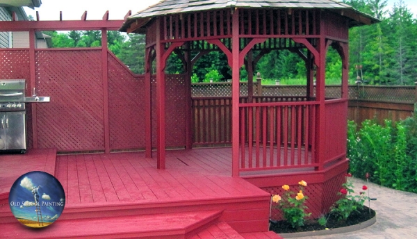 Bold Deck & Gazebo Strip, Wash, Sand, & Stain Refinishing in Welland