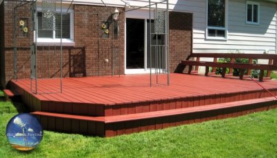 Classic Backyard Deck Strip, Wash, Sand, & Stain Refinishing in St Catharines
