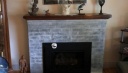 Livingroom Brick Fireplace & Mantel Makeover